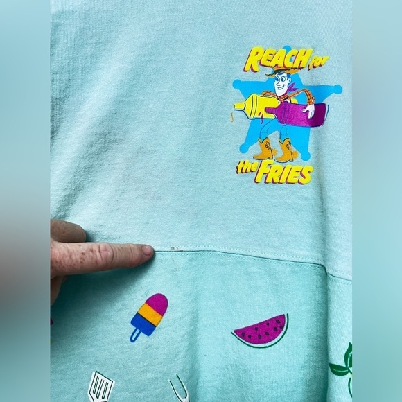 Disney Toy Story Reach For the Fries Spirit Jersey Size XS - Picture 11 of 11